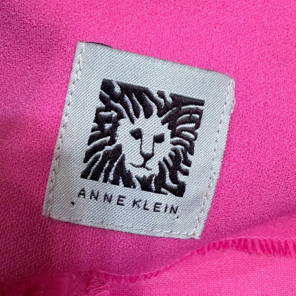 Anne Klein Womens Hot Pink Open Front Shawl Collar Blazer Jacket G7JM2T5936M - Picture 4 of 7